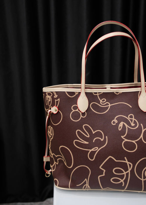 Brown Sketch Tote